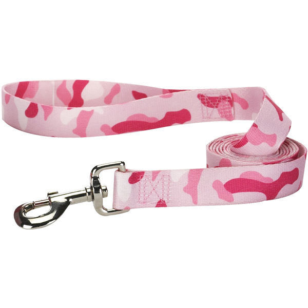 Pink Camo Nylon Dog Lead