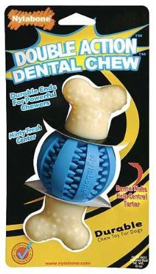 Nylabone Double Action Dental Chew Round Ball