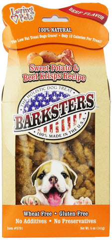 Loving Pets Barksters Sweet Potato Beef Krisps 5oz Treats