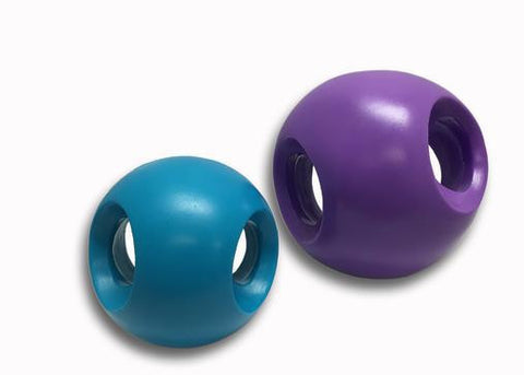 4 Inch Teal Blue Powerhouse Soft Flex Air Ball Dog Toy