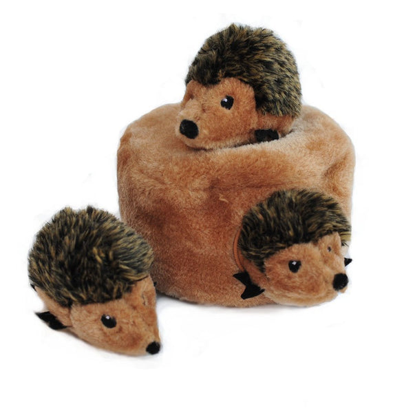 Zippy Paws Burrows Brown Hedgehog Den Puzzle Toy