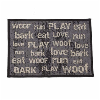 PetRageous Vintage Tapestry Dark Gray Pet Placemat