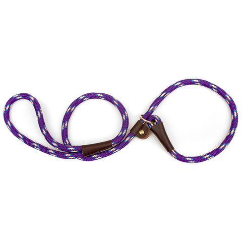 Purple Confetti Large Mendota British Style Slip Lead 1/2 x 6 Ft