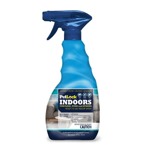 PetLock Indoor Spray for Fleas Ticks and Spiders 16oz