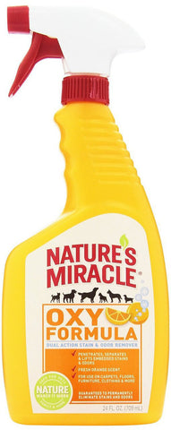 Natures Miracle Stain N Odor Remover Orange Oxy Trigger Spray 24oz