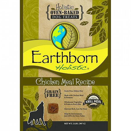 Earthborn Holistic Chicken Oven Baked Dog Treats 2lb