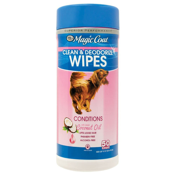 Four Paws Magic Coat Essential Coconut Oil Wipes