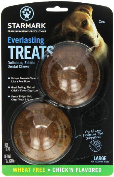 Starmark Everlasting Dental Treats Wheat Free Chicken Large 2pk