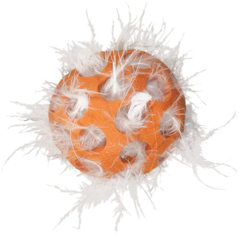 JW Pet Company Cataction Feather Ball Cat Toy