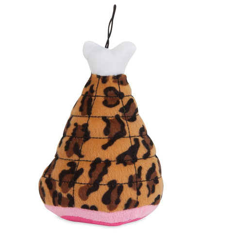 Petmate Zoobilee Cheetah Mighty Meaties Hambone Dog Toy
