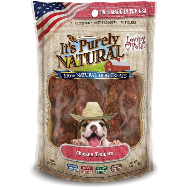 Loving Pets Purely Chicken Tenders Dog Treat 4oz