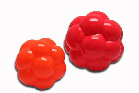 4 Inch Orange Molecule Soft Flex Air Ball Dog Toy