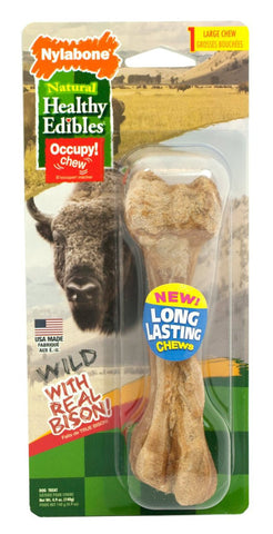 Nylabone Healthy Edibles Bison Chew Bone Large