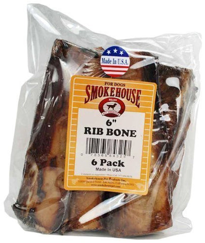 Smokehouse 6 Inch Roasted Beef Rib Bones 6 Pack