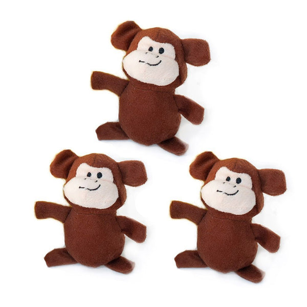 Zippy Paws Burrows 3 Pack Monkeys Refill