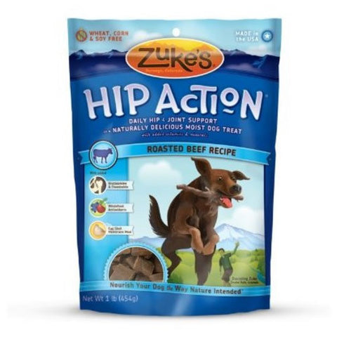 Zukes Hip Action Glucosamine Beef Treats 6oz