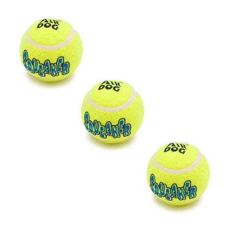 3 Pack Medium Air Kong Squeaker Tennis Balls