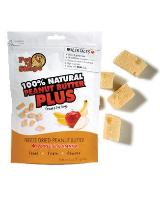 Freeze Dried Peanut Butter Plus Apple & Banana Treats