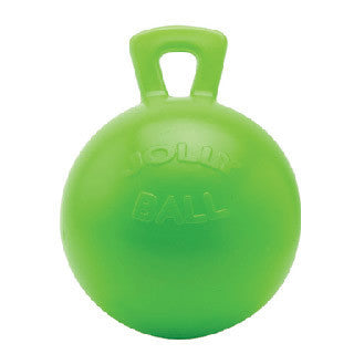 Green Apple Tug n Toss Jolly Ball with Handle 10"