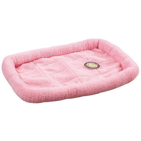 Baby Pink Slumber Pet Sherpa Crate Bed