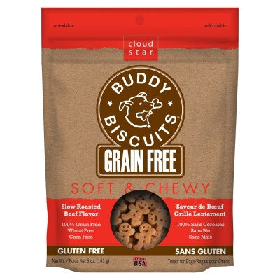 Cloud Star Soft & Chewy Grain Free Slow Roasted Beef Treats 5oz