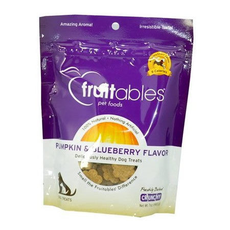 Fruitables Pumpkin & Blueberry Crunchy Dog Treats 7oz