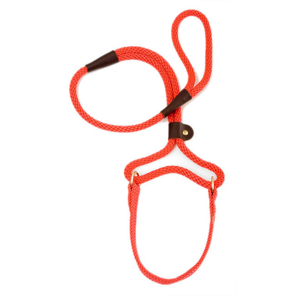Red Mendota Big Dog Walker Martingale Lead 1/2 x 6ft