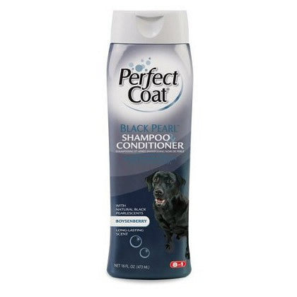 8In1 Perfect Coat Black Pearl Dog Shampoo And Conditioner