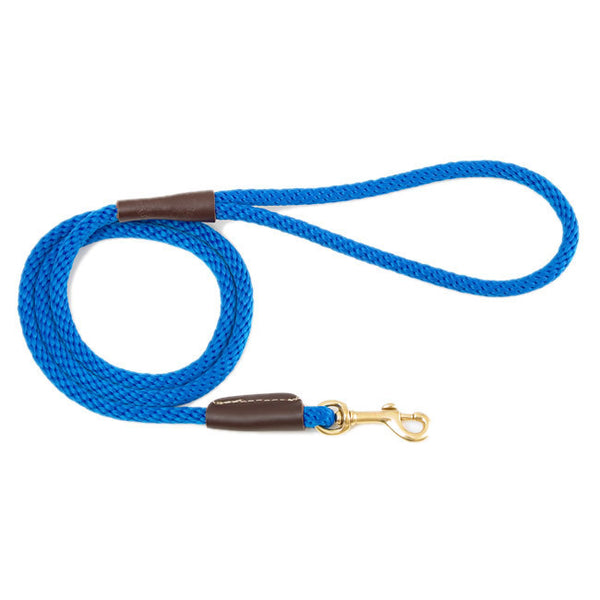 Mendota Small Blue Snap Leash 3/8 x 4 Ft