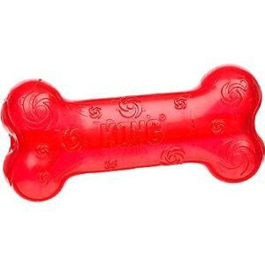 Large Kong Squeezz Squeaker Bone Shaped Toy