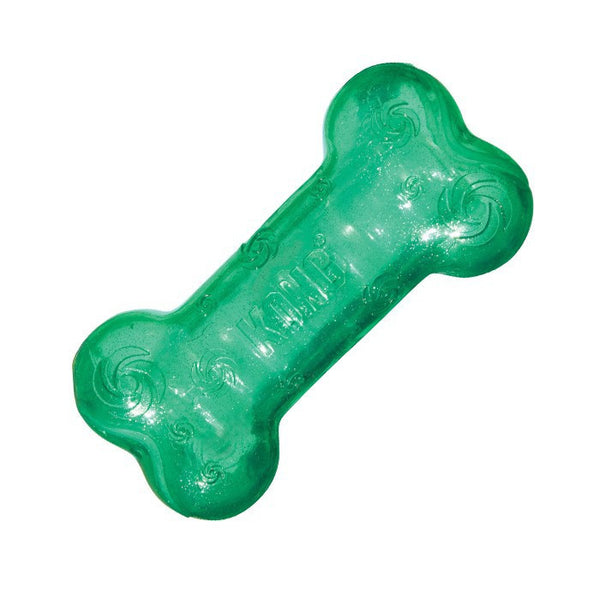 Large Kong Squeezz Crackle Bone Dog Toy