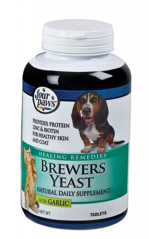 Four Paws Brewers Yeast with Garlic 500 Tabs