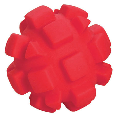 4 Inch Red Bumpy Dog Toy