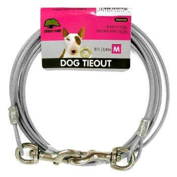 Petmate 15 Ft Chew Proof Dog Tie Out Cable