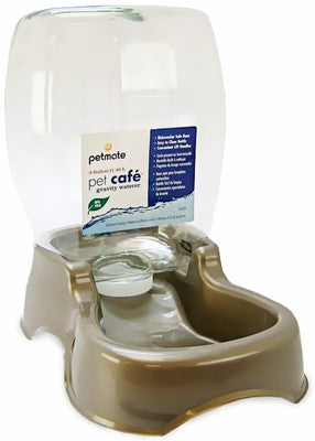 Petmate Cafe Waterer 3 Gallon Pearl Tan