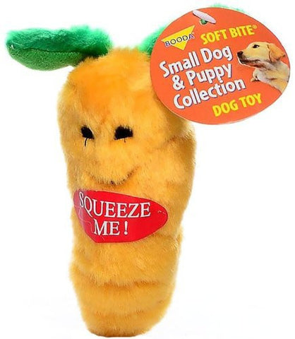 Petmate Booda Soft Bite Carrot 6 Inch Plush Toy