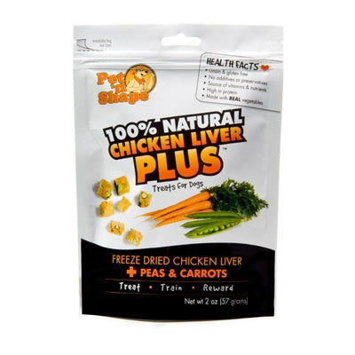 Freeze Dried Chicken Liver Plus Peas & Carrots Treats