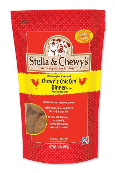 Stella and Chewys Chicken Freeze Dried Raw Dog Dinner 15oz