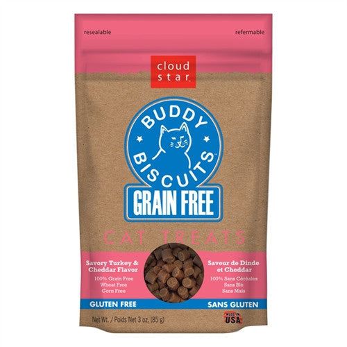 Cloud Star Soft & Chewy Grain Free Turkey And Cheddar Cat Treats 3oz