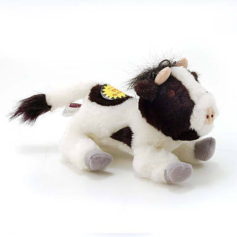 Multipet Look Whos Talking Plush Cow Dog Toy