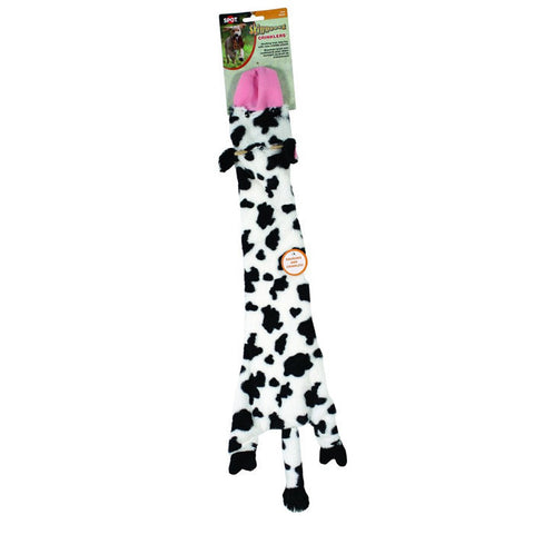 Spot Skinneeez Crinkler Cow 14in No Stuffing Dog Toy