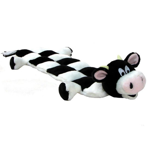 Outward Hound Long Body Cow Squeaker Mat Toy