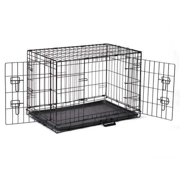 Double Door Easy Dog Crate With Double Latching Door