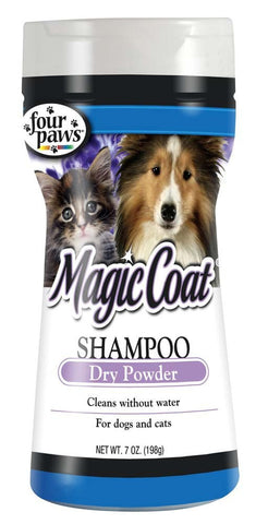 Four Paws Magic Coat Dry Shampoo Powder for Dogs and Cats 7oz