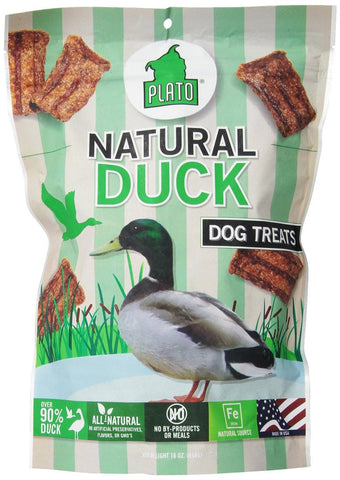 Plato Natural Duck Dog Treats 6oz