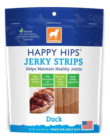 Dogswell Happy Hips USA Made Duck Jerky Strips 5oz