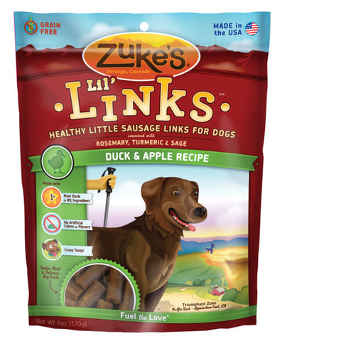 Zukes Lil Links Duck And Apple Dog Treats