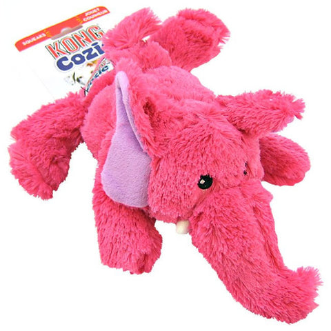 KONG Cozie Elmer the Pink Elephant Dog Toy