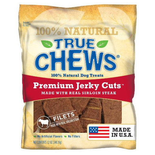 True Chews Sirloin Steak Jerky Filets 12oz