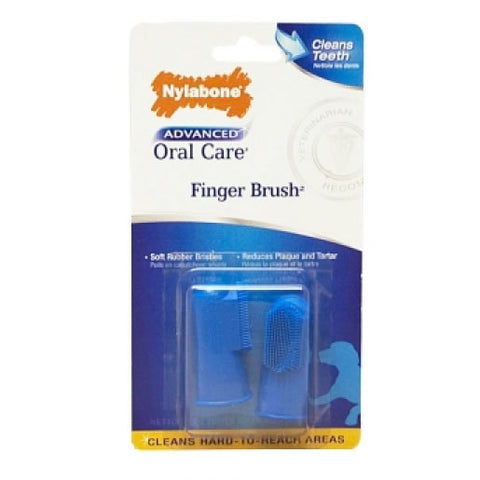 Nylabone Advanced Oral Care 2 Pack Finger Toothbrush